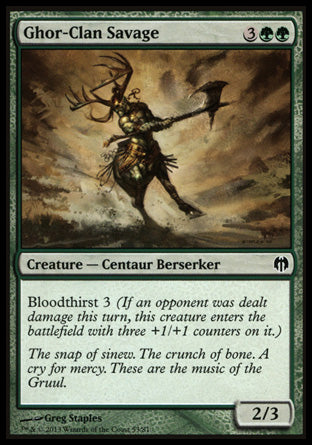 Ghor-Clan Savage (Duel Decks: Heroes vs Monsters) Near Mint