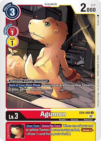 Agumon EX4-005 (Alternative Being Booster) Near Mint