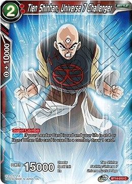 Tien Shinhan, Universe 7 Challenger (Cross Spirits) Near Mint