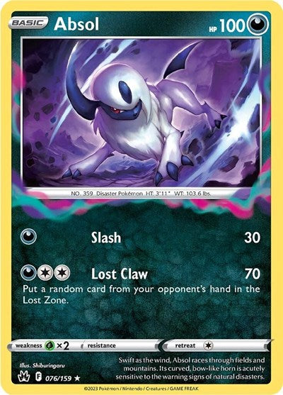 Absol (Crown Zenith) Near Mint Holofoil