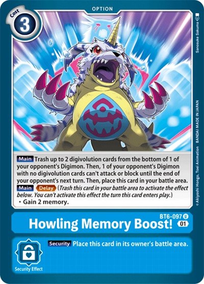 Howling Memory Boost! (Double Diamond) Near Mint
