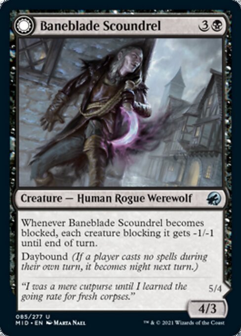 Baneblade Scoundrel / Baneclaw Marauder (Innistrad: Midnight Hunt) Near Mint - Nick Nack's Full Frontal Attack