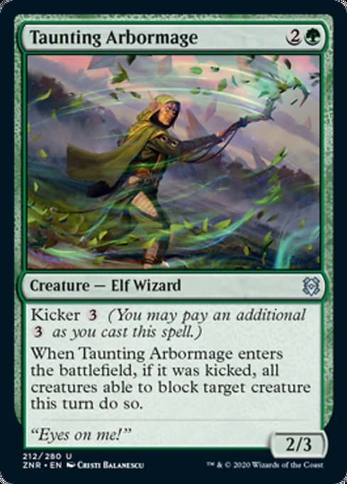 Taunting Arbormage (Zendikar Rising) Near Mint - Nick Nack's Full Frontal Attack