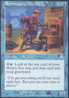 Rummaging Wizard (Onslaught) Light Play Foil - Nick Nack's Full Frontal Attack