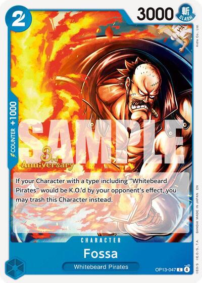 Fossa (Carrying On His Will: 3rd Anniversary Tournament Cards) Near Mint - Nick Nack's Full Frontal Attack