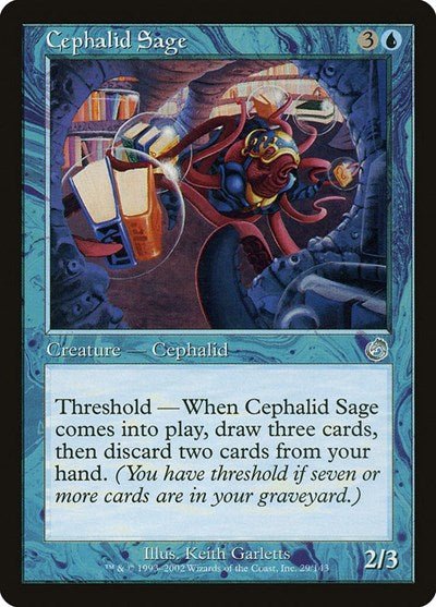 Cephalid Sage (Torment) Light Play Foil - Nick Nack's Full Frontal Attack