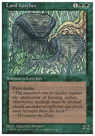 Land Leeches (4th Edition) Light Play - Nick Nack's Full Frontal Attack