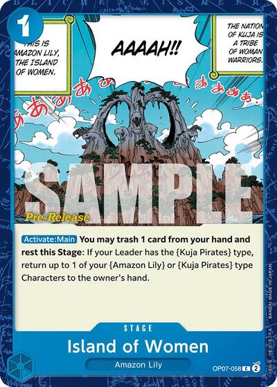 Island of Women (500 Years in the Future Pre - Release Cards) Near Mint - Nick Nack's Full Frontal Attack