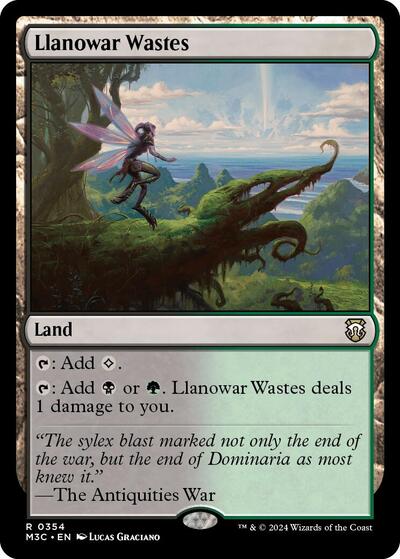Llanowar Wastes (Commander: Modern Horizons 3) Near Mint - Nick Nack's Full Frontal Attack