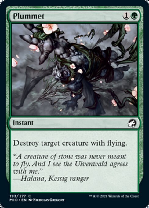 Plummet (Innistrad: Midnight Hunt) Near Mint - Nick Nack's Full Frontal Attack
