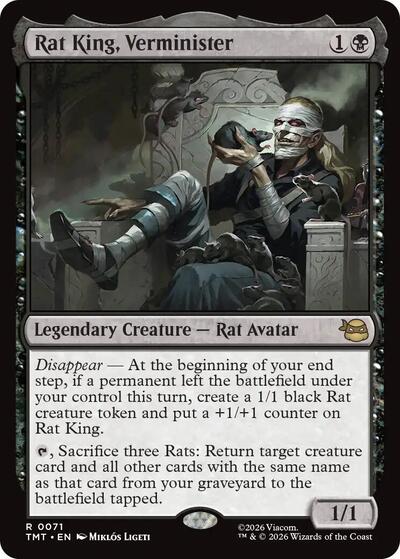 Rat King, Verminister (Teenage Mutant Ninja Turtles) Near Mint Foil - Nick Nack's Full Frontal Attack