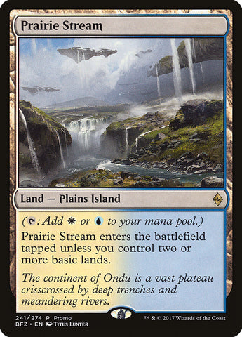 Prairie Stream (Promo) [Bataille pour Zendikar Promos] 