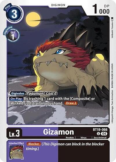 Gizamon (Release Special Booster 2.0) Damaged / Poor