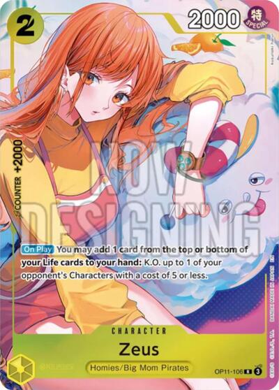 Zeus (Official Playmat -Bandai Card Games Fest 24-25 Edition-) (One Piece Promotion Cards) Near Mint Foil