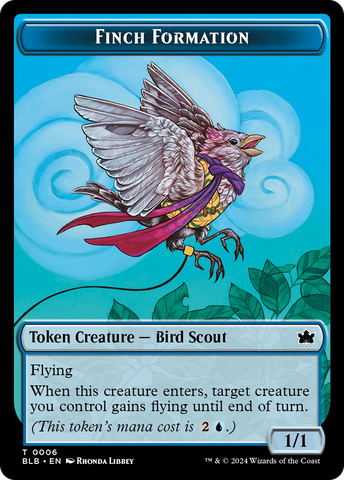 Finch Formation Token [Bloomburrow Tokens]