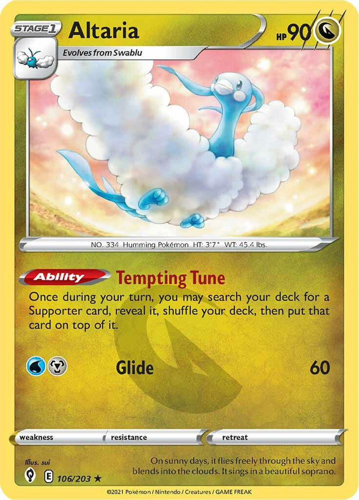 Altaria (106/203) [Espada y escudo: Cielos en evolución] 