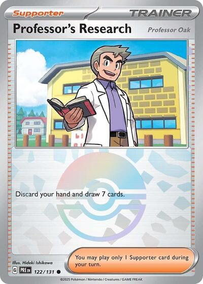 Professor's Research (Professor Oak) (Poke Ball Pattern) (SV: Prismatic Evolutions) Near Mint Holofoil