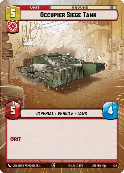 Occupier Siege Tank (Hyperspace) (Jump to Lightspeed) Near Mint - Nick Nack's Full Frontal Attack