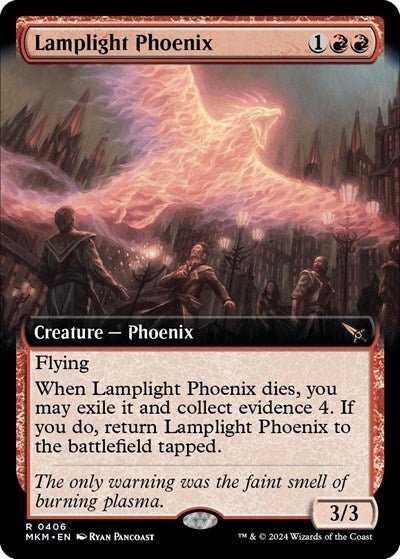Lamplight Phoenix (Extended Art) (Murders at Karlov Manor) Near Mint - Nick Nack's Full Frontal Attack