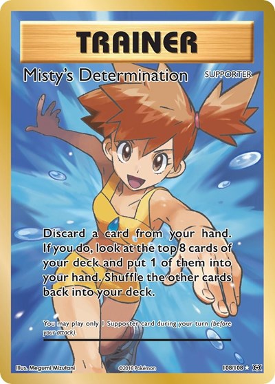 Misty's Determination (Full Art) (XY - Evolutions) Light Play Holofoil