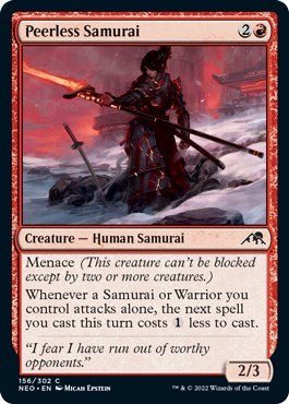 Peerless Samurai (Kamigawa: Neon Dynasty) Near Mint - Nick Nack's Full Frontal Attack
