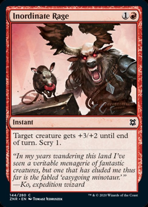Inordinate Rage (Zendikar Rising) Near Mint - Nick Nack's Full Frontal Attack
