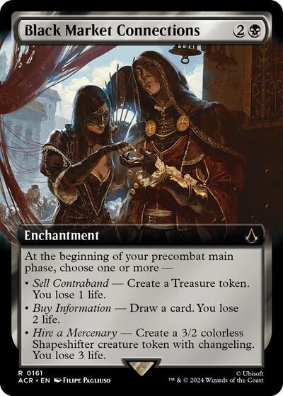 Black Market Connections (Extended Art) (Universes Beyond: Assassin's Creed) Near Mint Foil Simplified Chinese - Nick Nack's Full Frontal Attack