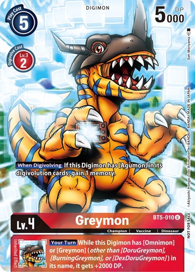 Greymon (25th Special Memorial Pack) (Battle of Omni) Near Mint Foil