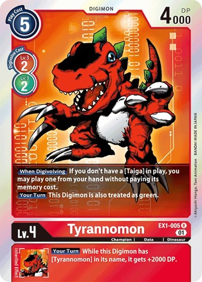 Tyrannomon (Classic Collection) Near Mint Foil