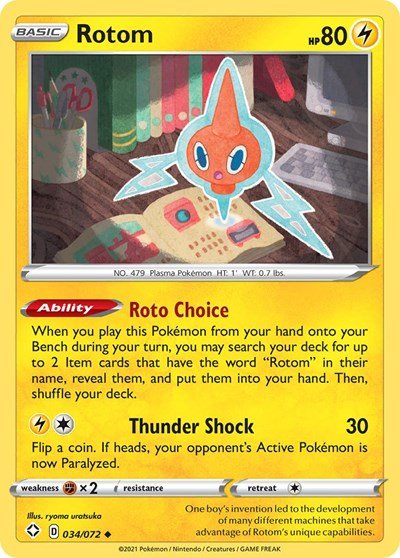 Rotom (Shining Fates) Near Mint - Nick Nack's Full Frontal Attack