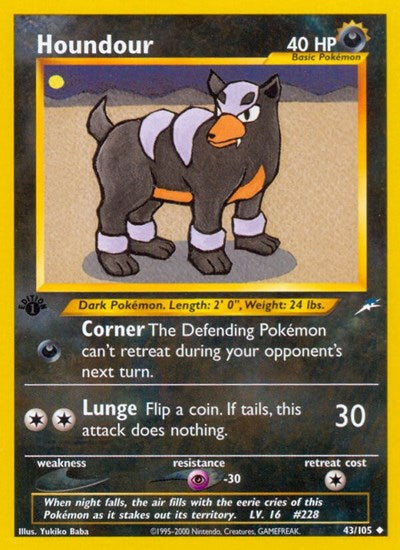 Houndour (Neo Destiny) Light Play 1st Edition