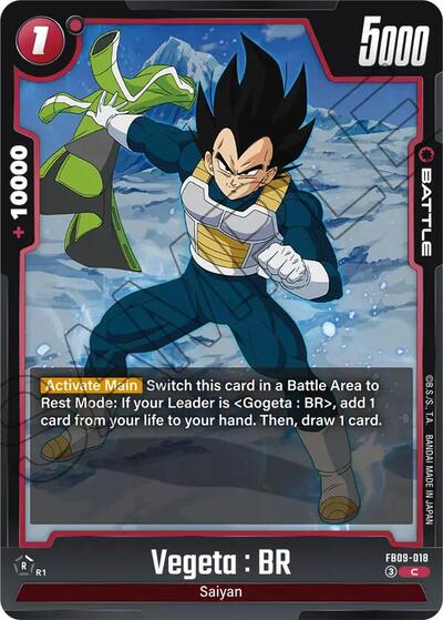 Vegeta : BR FB09 - 018 (Dual Evolution) Near Mint - Nick Nack's Full Frontal Attack