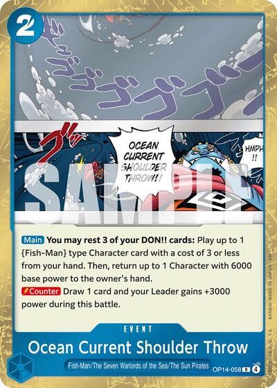 Ocean Current Shoulder Throw (The Azure Sea's Seven) Near Mint Foil - Nick Nack's Full Frontal Attack