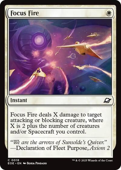 Focus Fire (Edge of Eternities) Near Mint Foil - Nick Nack's Full Frontal Attack