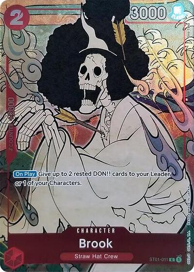 Brook (English Version 1st Anniversary Set) (One Piece Promotion Cards) Near Mint Foil