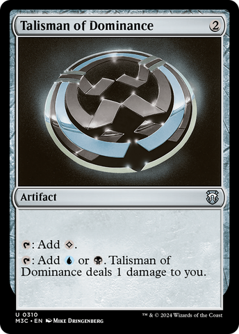 Talisman of Dominance (Ripple Foil) [Modern Horizons 3 Commander]