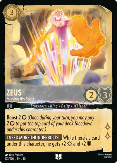 Zeus - Missing His Spark (Whispers in the Well) Near Mint - Nick Nack's Full Frontal Attack