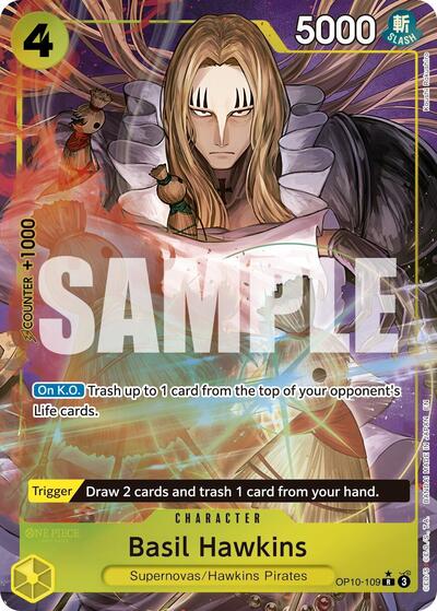 Basil Hawkins (Alternate Art) (Premium Booster -The Best- Vol. 2) Near Mint Foil - Nick Nack's Full Frontal Attack
