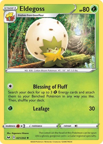 Eldegoss (SWSH01: Sword & Shield Base Set) Near Mint - Nick Nack's Full Frontal Attack