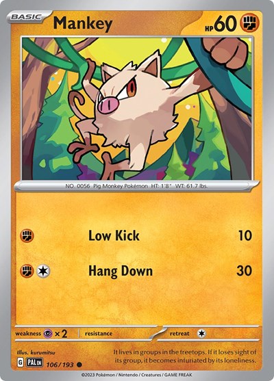 Mankey (SV02: Paldea Evolved) Near Mint