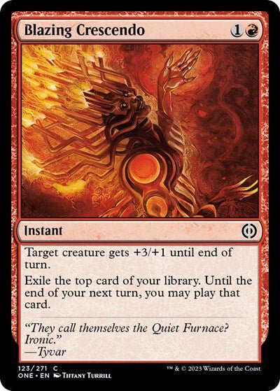 Blazing Crescendo (Phyrexia: All Will Be One) Near Mint - Nick Nack's Full Frontal Attack