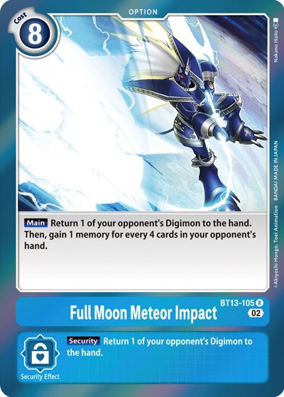 Full Moon Meteor Impact (Versus Royal Knights) Near Mint
