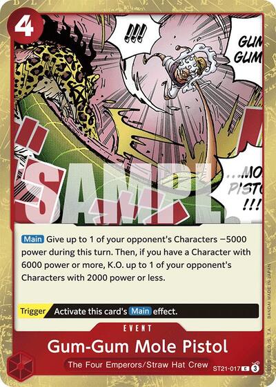Gum-Gum Mole Pistol (Starter Deck EX: Gear 5) Near Mint Foil