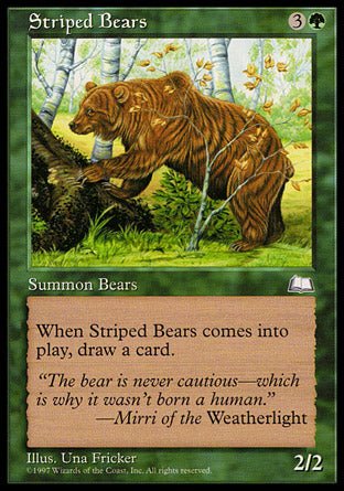 Striped Bears (Weatherlight) Light Play - Nick Nack's Full Frontal Attack