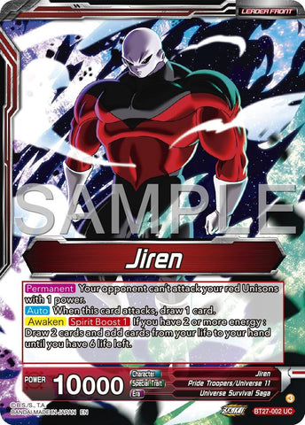 Jiren // Jiren, Warrior Standing Up for Justice (BT27-002) [History of Z]