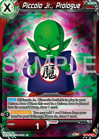 Piccolo Jr., Prologue (BT27-008) [History of Z]