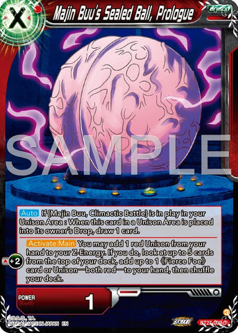 Majin Buu's Sealed Ball, Prologue (BT27-009) [History of Z]