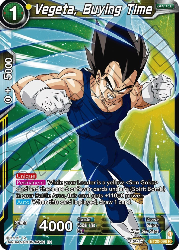 Vegeta, Buying Time (BT20-098) [Power Absorbed]