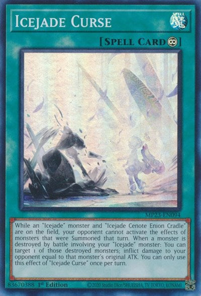 Icejade Curse (25th Anniversary Tin: Dueling Heroes Mega Pack) Light Play 1st Edition