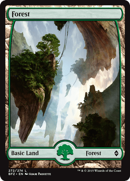 Forest (272) (Full Art) (Battle for Zendikar) Near Mint - Nick Nack's Full Frontal Attack